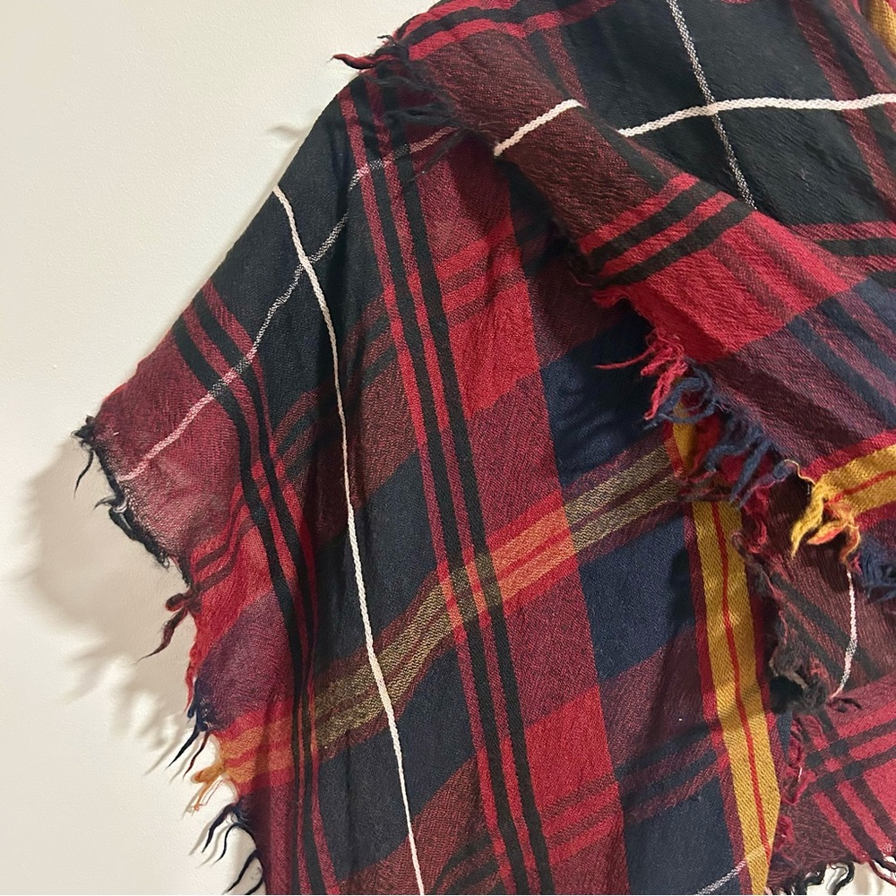 Wilfred Plaid Triangle Scarf - Picture 3 of 4